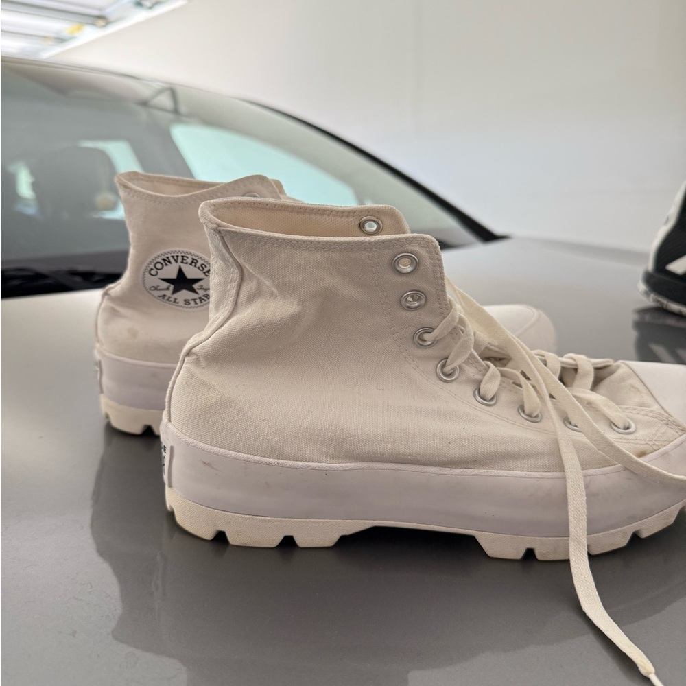 Converse Women's Cream High-Top Sneakers
